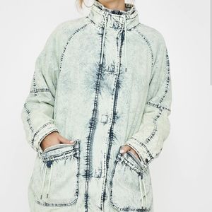 Free People Real Games Denim Parka Jacket